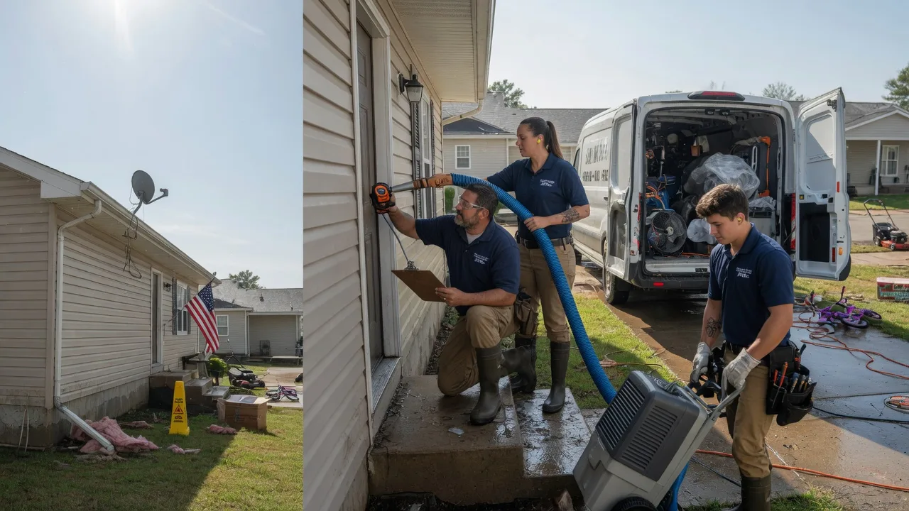 Ceiling Water Damage Restoration in Huntsville, IL near me